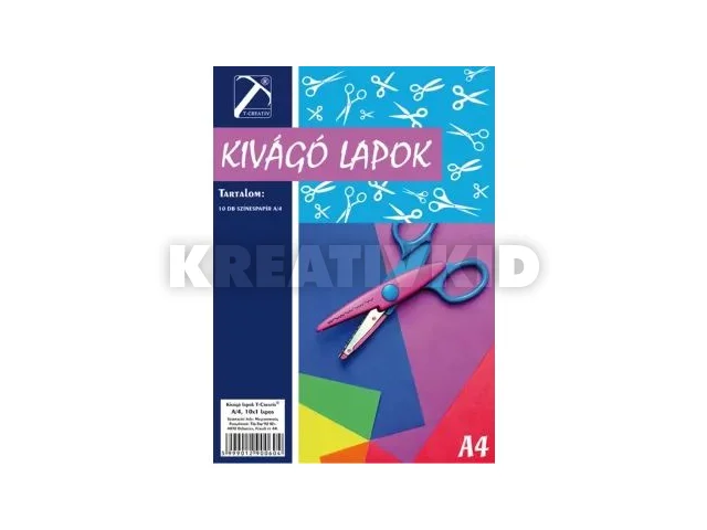 T-Creativ: Kivágólap - A/4-es, 10 lapos