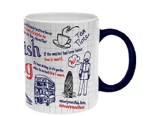 Teásbögre, angol nyelvtani mintával, 32cl