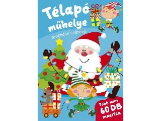 Télapó műhelye matricás kifestő