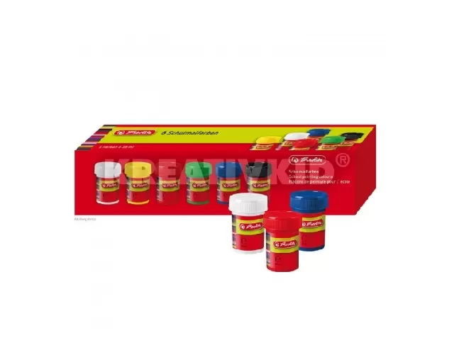 Tempera / 6 szín (6 x 20 ml - tégelyes)