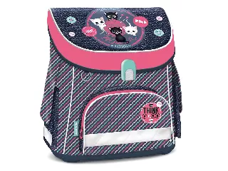 Think-Pink kompakt easy mágneszáras iskolatáska ajándék tolltartóval