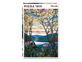 Tiffany- Magnolia és írisz puzzle 1000 darab