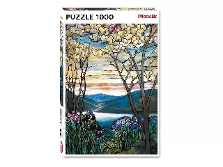 Tiffany- Magnolia és írisz puzzle 1000 darab