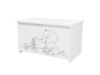 Timba játéktároló láda Erik/Félix fehér