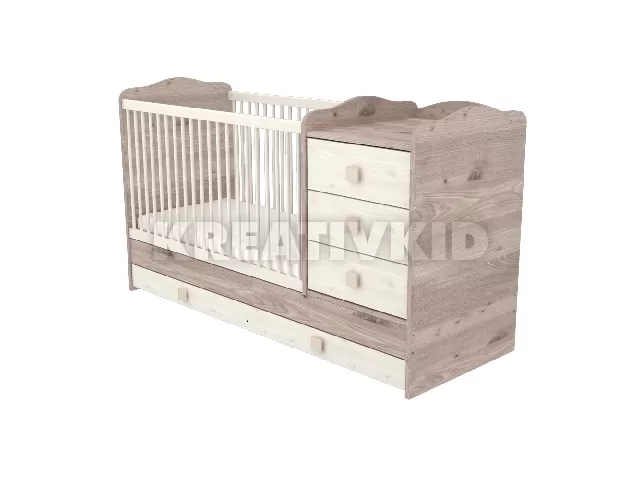 Timba kombiágy Viki 3 fiókos krém-fûz