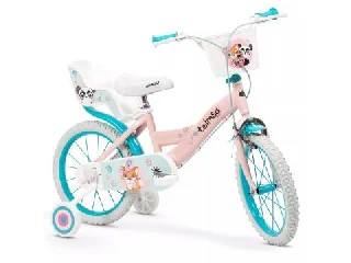 Toimsa: Cuddly gyerek kerékpár babaüléssel és kosárral - 16'