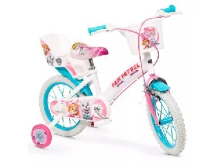 Toimsa: Mancs őrjárat gyerek kerékpár babaüléssel és kosárral, 14-es