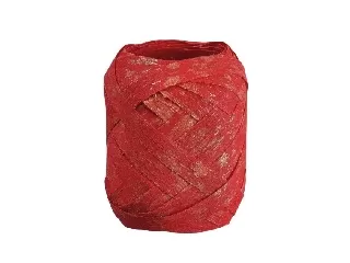 Tojáskötöző Glimmer piros, arany mintával díszített 12m x 10mm