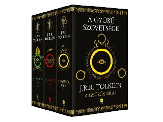 TOLKIEN, J. R. R.: A GYŰRŰK URA I-III. (ÚJ, FEKETE-ARANY)