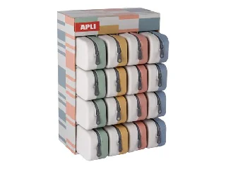 Tolltartó, display, cipzáras, szilikon, kétszínű, APLI 