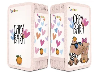 Tolltartó, töltött, 3 emeletes, cipzáras,