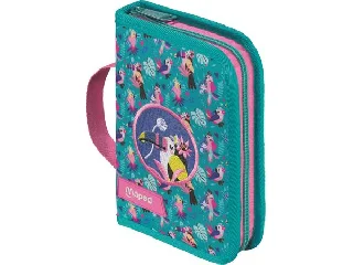 Tolltartó, töltött, klapnis, cipzáras, MAPED, trópusi