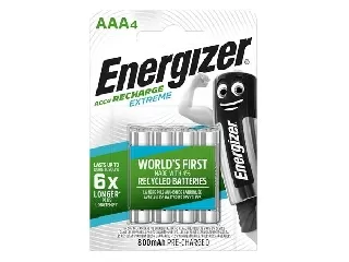 Tölthető elem, AAA mikro, 4x800 mAh, előtöltött, ENERGIZER 