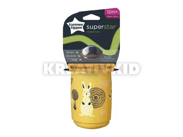 Tommee Tippee itatópohár - Superstar Sippee Cup csõrös 390ml 12hó mustársárga