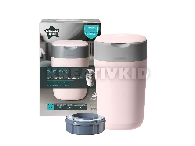 Tommee Tippee pelenkacsomagoló Twist and Click rózsaszín