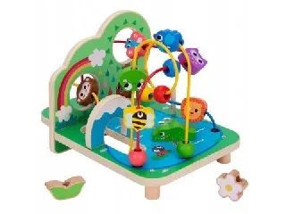 Tooky Toy: Állatos babafoglalkoztató, fa – Vidámpark