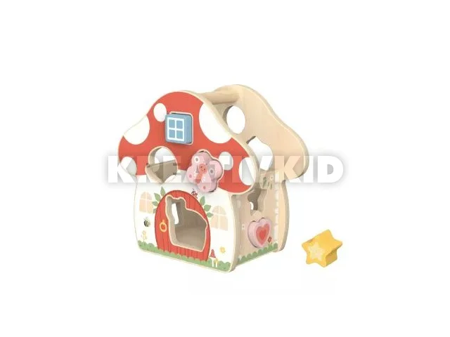Tooky Toy: Fa formaválogató - Gombaház