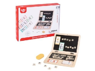 Tooky Toy: Hordozható mágneses rajztábla betűkkel és számokkal