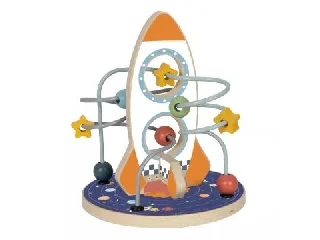 Tooky Toy: Rakéta golyóvezető pálya fából