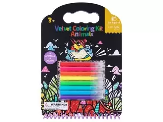 Tookyland: Bársonyos színezőkészlet, 6 db-os – Állatok