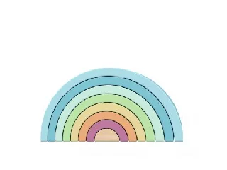 Tooy Toy: Fa összeépíthető szivárvány