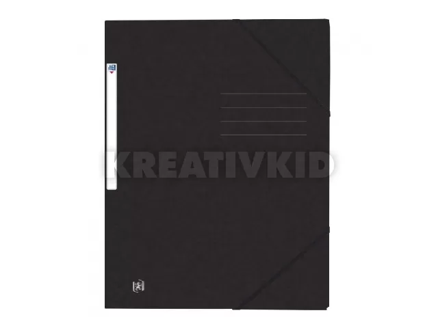 Top File gumis mappa (pólyás) A4 fekete