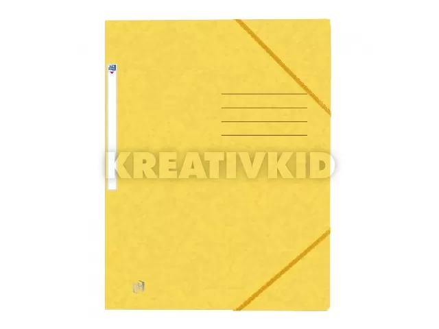 Top File gumis mappa (pólyás) A4 sárga