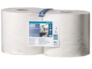 Törlőpapír, tekercses, 26 cm átmérő, W2 rendszer, 2 rétegű, TORK 