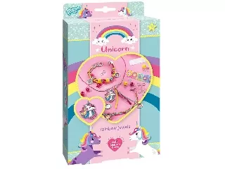Totum: Unikornis szivárvány ékszer készítő készlet