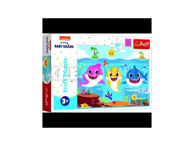 Trefl: Baby Shark, Együtt a csapat - 30 darabos puzzle