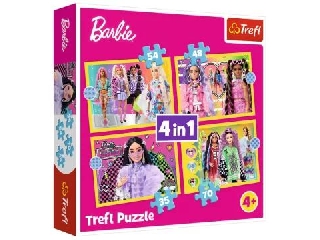 Trefl: Barbie világa 4 az 1-ben puzzle - 35, 48, 54, 70 darabos