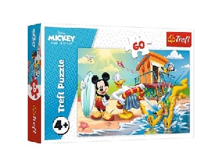 Trefl: Mickey egér izgalmas napja puzzle - 60 darabos