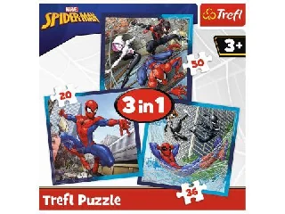 Trefl: Pókember egy napja 3 az 1-ben puzzle
