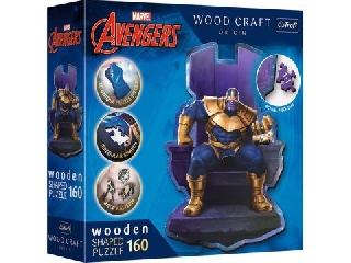Trefl Puzzle Wood Craft: Bosszúállók, Thanos - 160 darabos puzzle fából