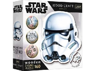 Trefl Puzzle Wood Craft: Star Wars, Rohamosztagos sisak - 160 darabos puzzle fából