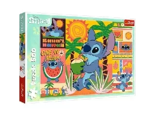 Trefl: Stitch nyaralása puzzle - 500 darabos