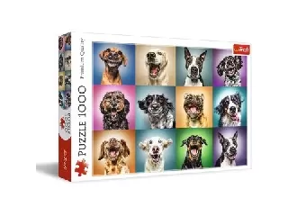 Trefl: Vicces kutyák puzzle - 1000 darabos
