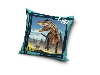 T-rex mintás párnahuzat 40 x 40 cm