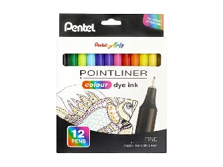 Tűfilc készlet, 0,4 mm, PENTEL