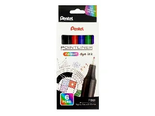 Tűfilc készlet, 0,4 mm, PENTEL