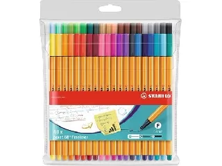 Tűfilc készlet, 0,4 mm, STABILO