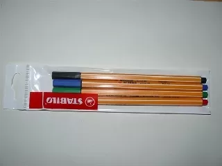 Tűfilc készlet, 0,4 mm, STABILO 