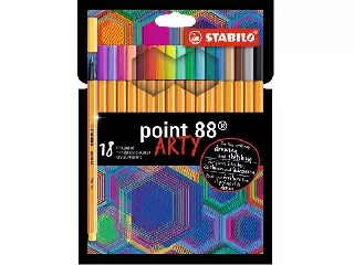 Tűfilc készlet, 0,4 mm, STABILO \