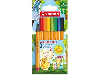 Tűfilc készlet, 0,4 mm, STABILO 