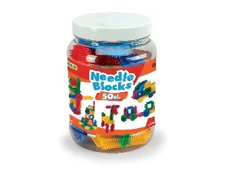 Tüskés építőelemek 50 db tároló edényben