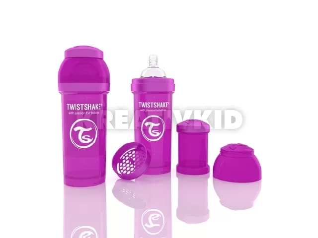 Twistshake Anti Colic cumisüveg 260ml lila