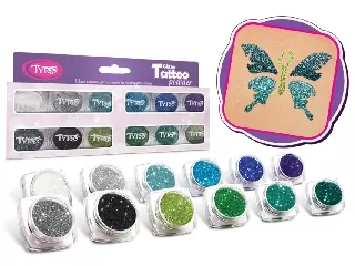 Tytoo Csillámpor szett 12db Legszebb hideg színek válogatás