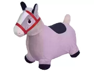 Ugráló plüss felülettel, 56 cm - Szürke lovacska