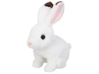 Ugró nyuszi fehér plüss