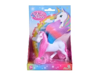 Unikornis szárnyakkal - fésülhető sörénnyel - fehér